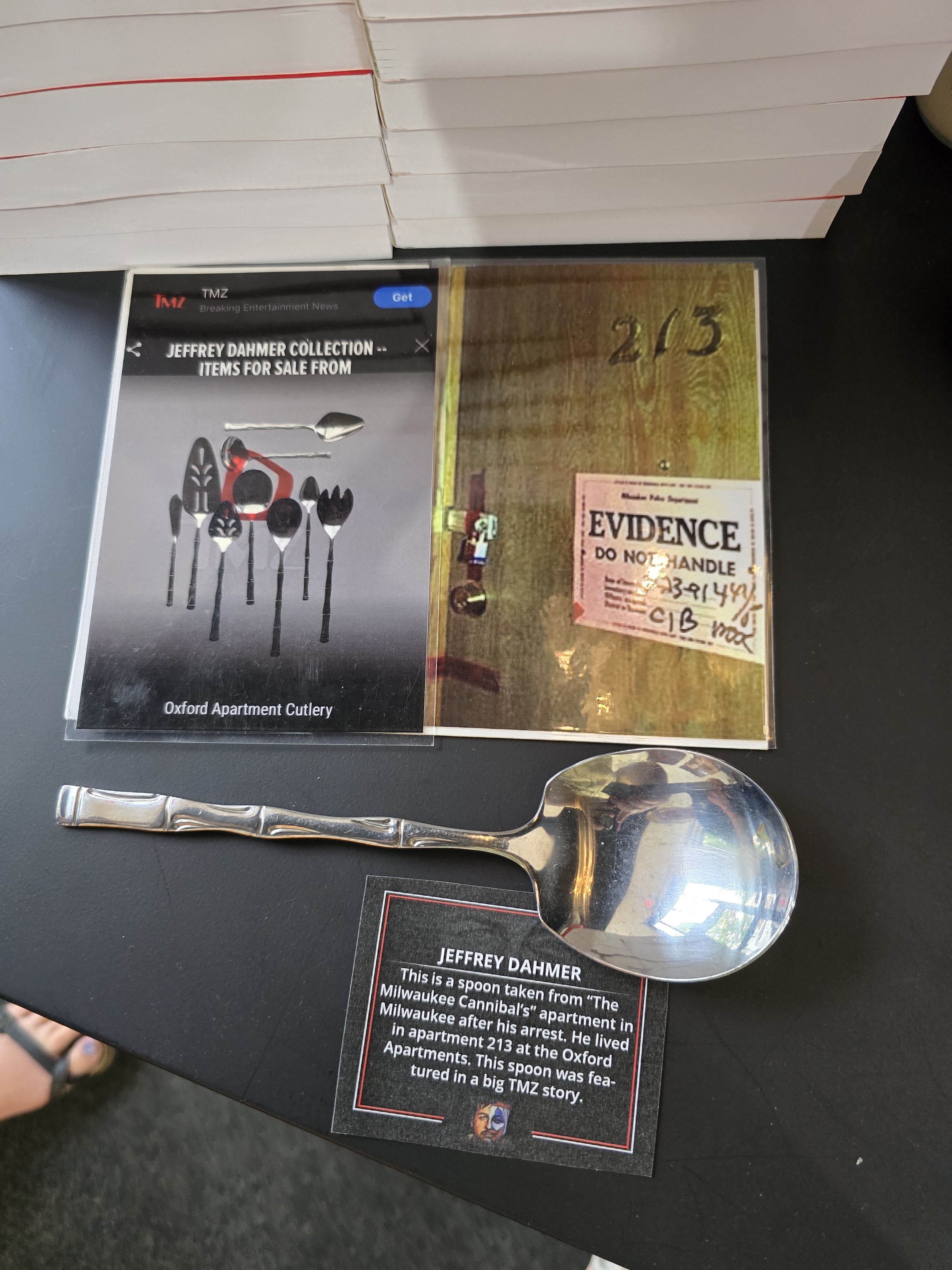 Dahmer's silver spoon and the “213” evidence photo