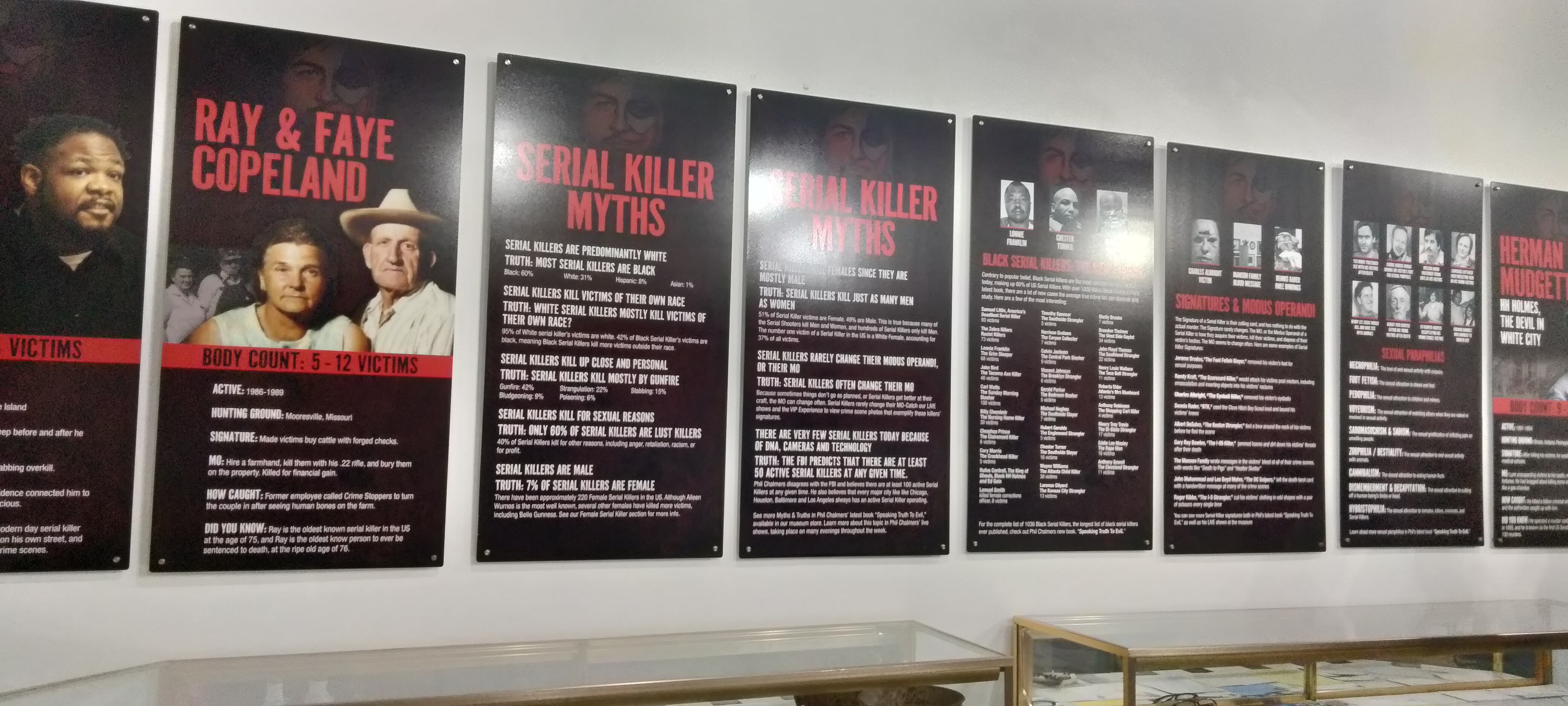 “Serial Killer Myths” panels and perimeter cases